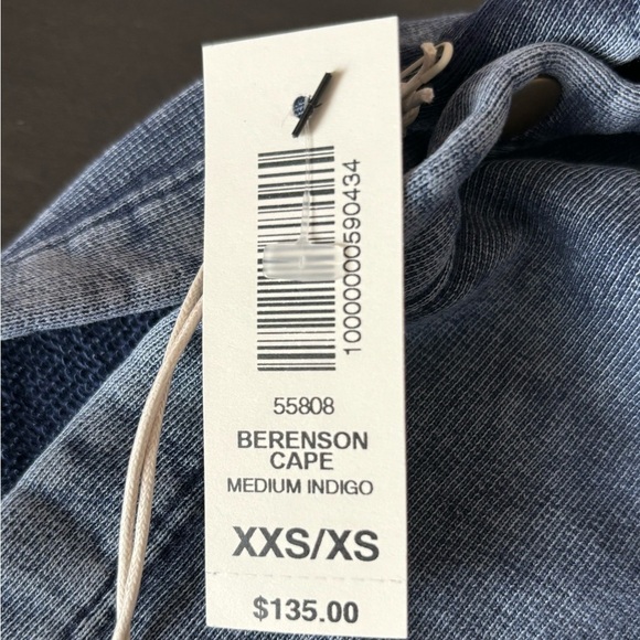 NEW RARE Aritzia Wilfred Oversized XS Berenson Poncho/Cape In Washed Blue - Picture 14 of 15